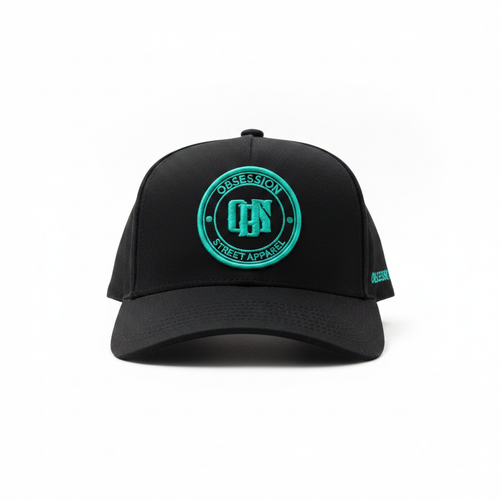 Obsession Street Apparel Black Cap White Studio