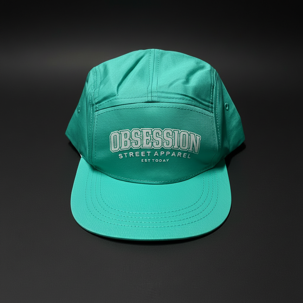 Obsession Street Apparel Cap - Matte Black Flat Lay