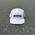 Obsession Street Apparel White Cap - Asphalt Flat Lay